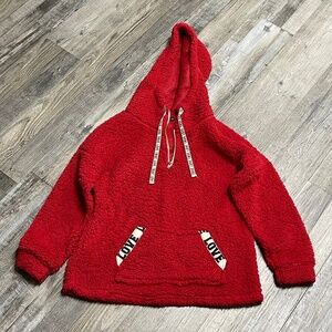 Red Fleece Hoodie